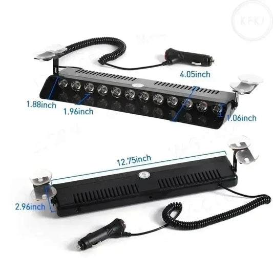 For Waterproof Emergency Strobe Windshield Trailer 1PC 12 Strobe