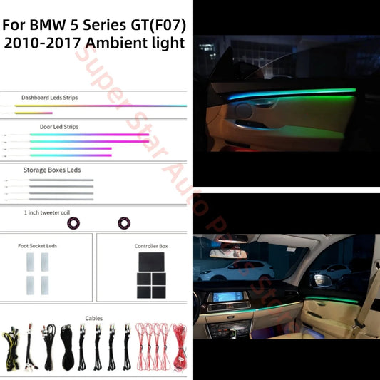 For BMW 5 Series Gt 2010-2017 Ambient Atmosphere Interior