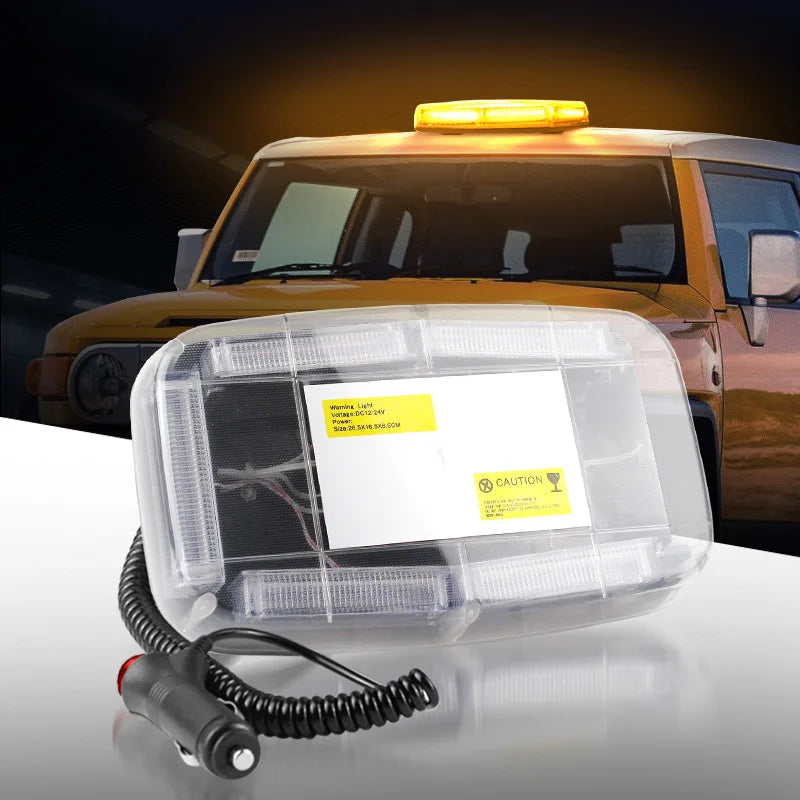 12-24v Cob MINI Short Row Warning Truck Construction Rescue