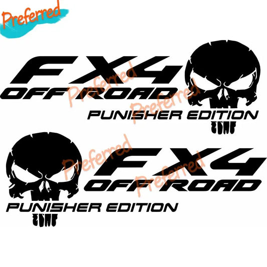 2X FX4 Offroad Punisher Edition Sticker Vinyl Decal Stickers