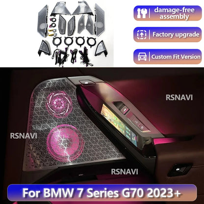 For BMW 7 Series G70 2023+ RGB Color Streamer Ambient Speaker