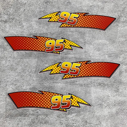 For Rear Windshield Window Door Body 1pair Lightning Vinyl