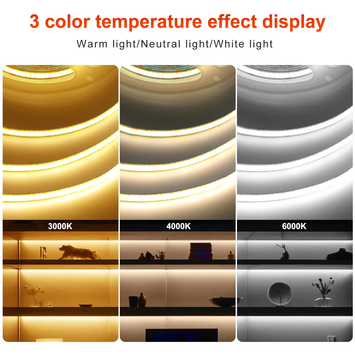 Dimmable Cob Strip 5V USB Flexible Tape On Off