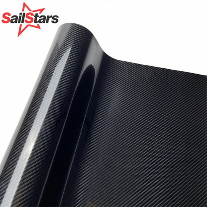 6D Carbon Fiber Glossy Vinyl Wrap Film self-adhesive Black