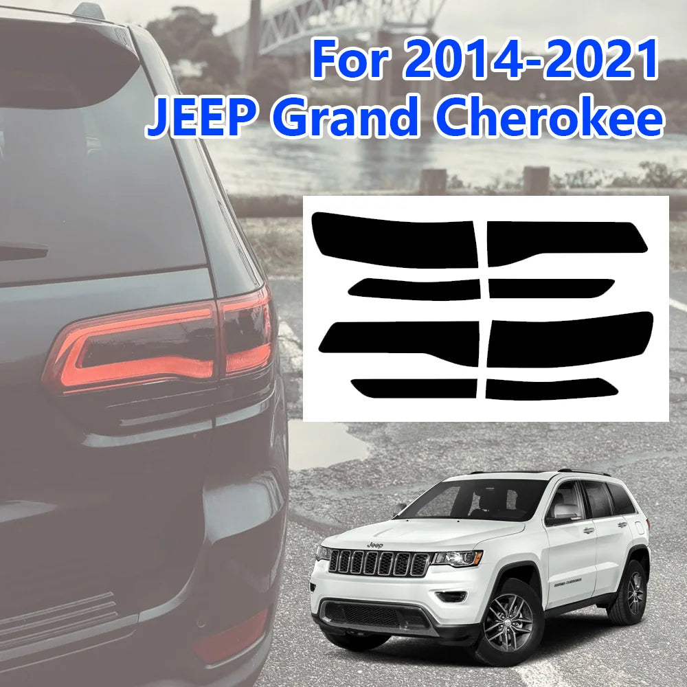 For Jeep Grand Cherokee 2014-2019 8PCS Rear Tail Tint Overlay