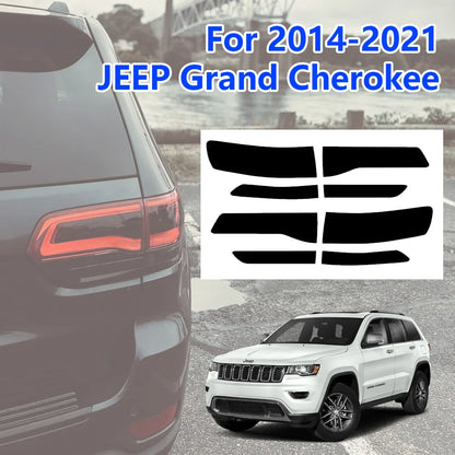 For Jeep Grand Cherokee 2014-2019 8PCS Rear Tail Tint Overlay