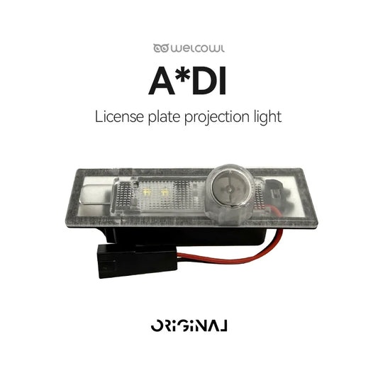 For Audi A1 A3 A4 A5 Piece License Plate Projection A6 A7 Q2 Q3