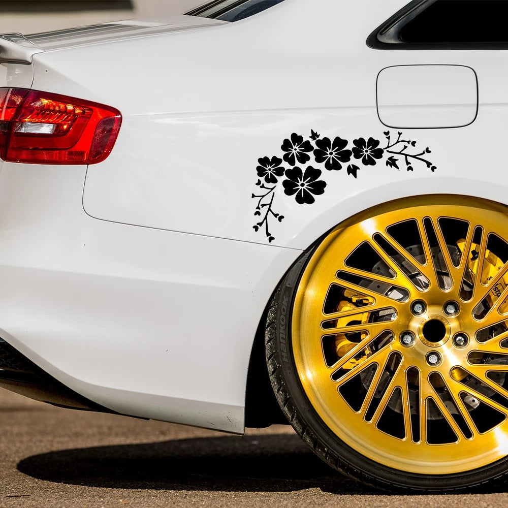 Sticker Blossom Flower Clusters Waterproof Vinyl Decal