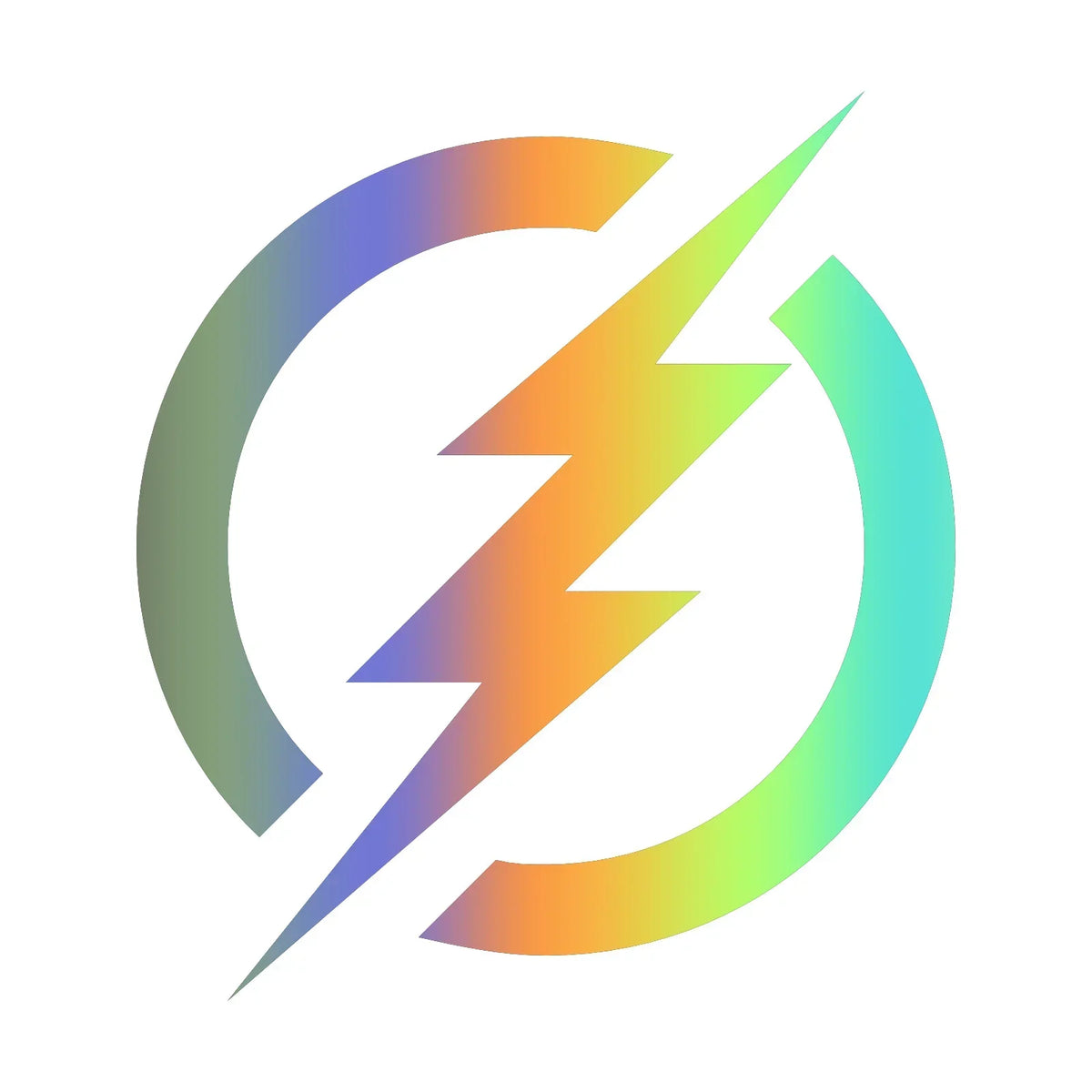 Personality Battery Electric Symbol Lightning Charging Vinyl