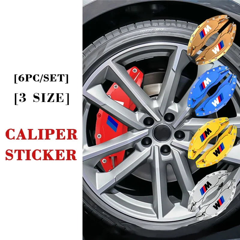 For BMW M-Sport E46 E90 F30 6PCS high-temp Tuning Decor Black