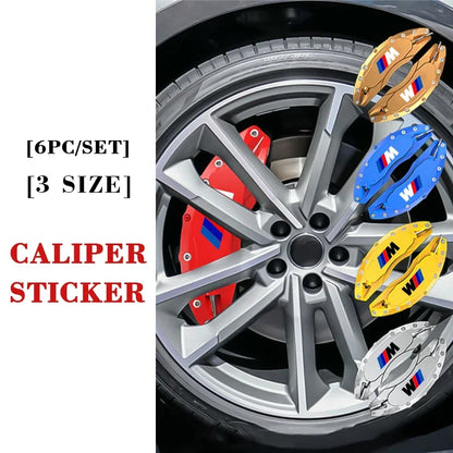 For BMW M-Sport E46 E90 F30 6PCS high-temp Tuning Decor Black