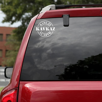 For Auto cs-1426 Made In Kavkaz Funny Sticker Vinyl Decal