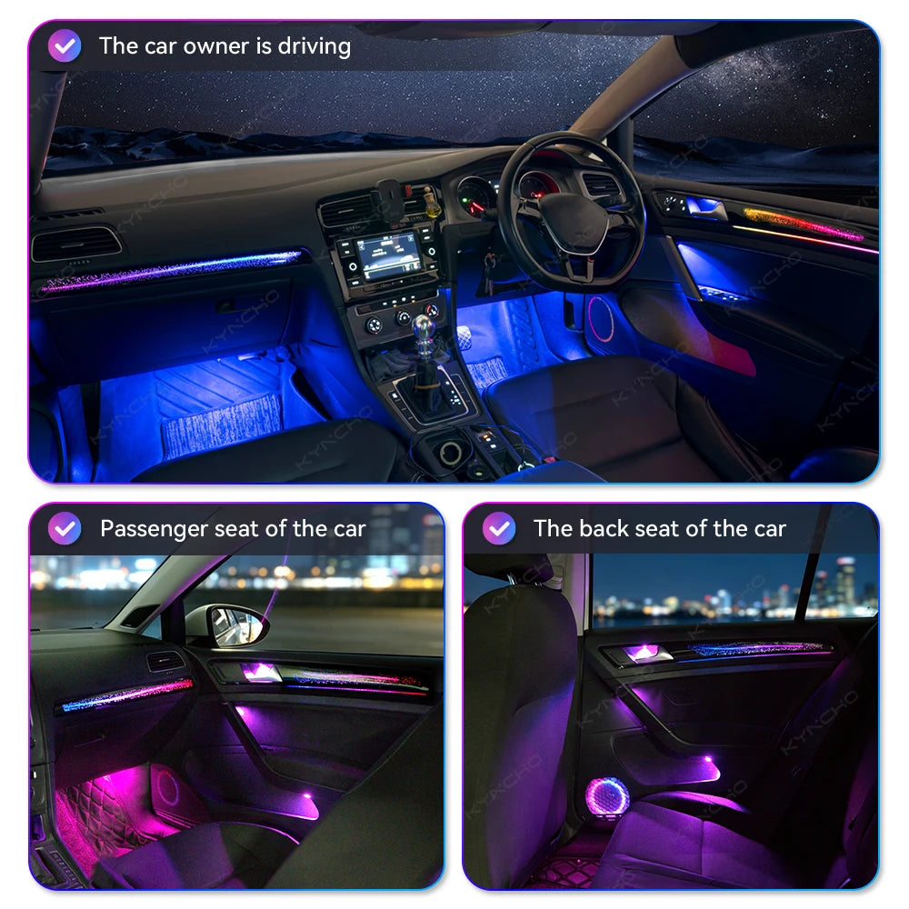 For VW Golf 7 Ambient Light Kyncho Ambient Kit Colors RGB