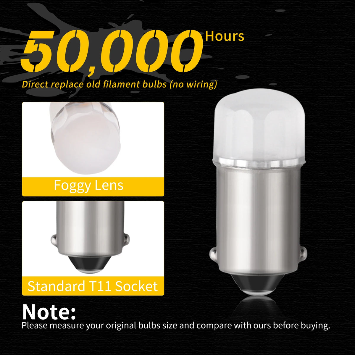 Ac Dc 6V 6.3v 100PCS ba9s 5630 Flood Bulb