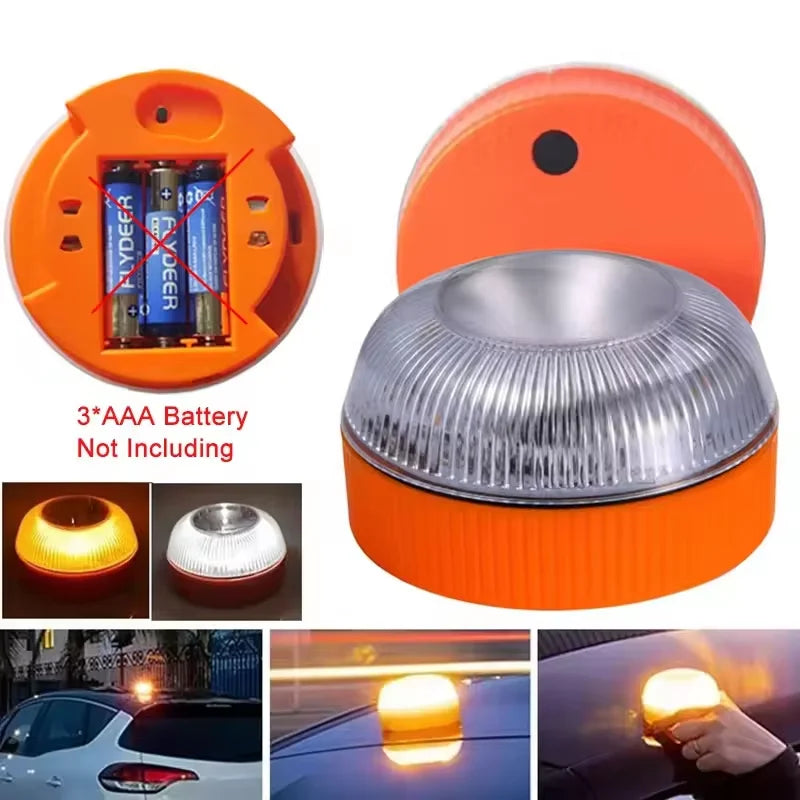 Emergency Flashing Magnetic Induction Road Accident Portable