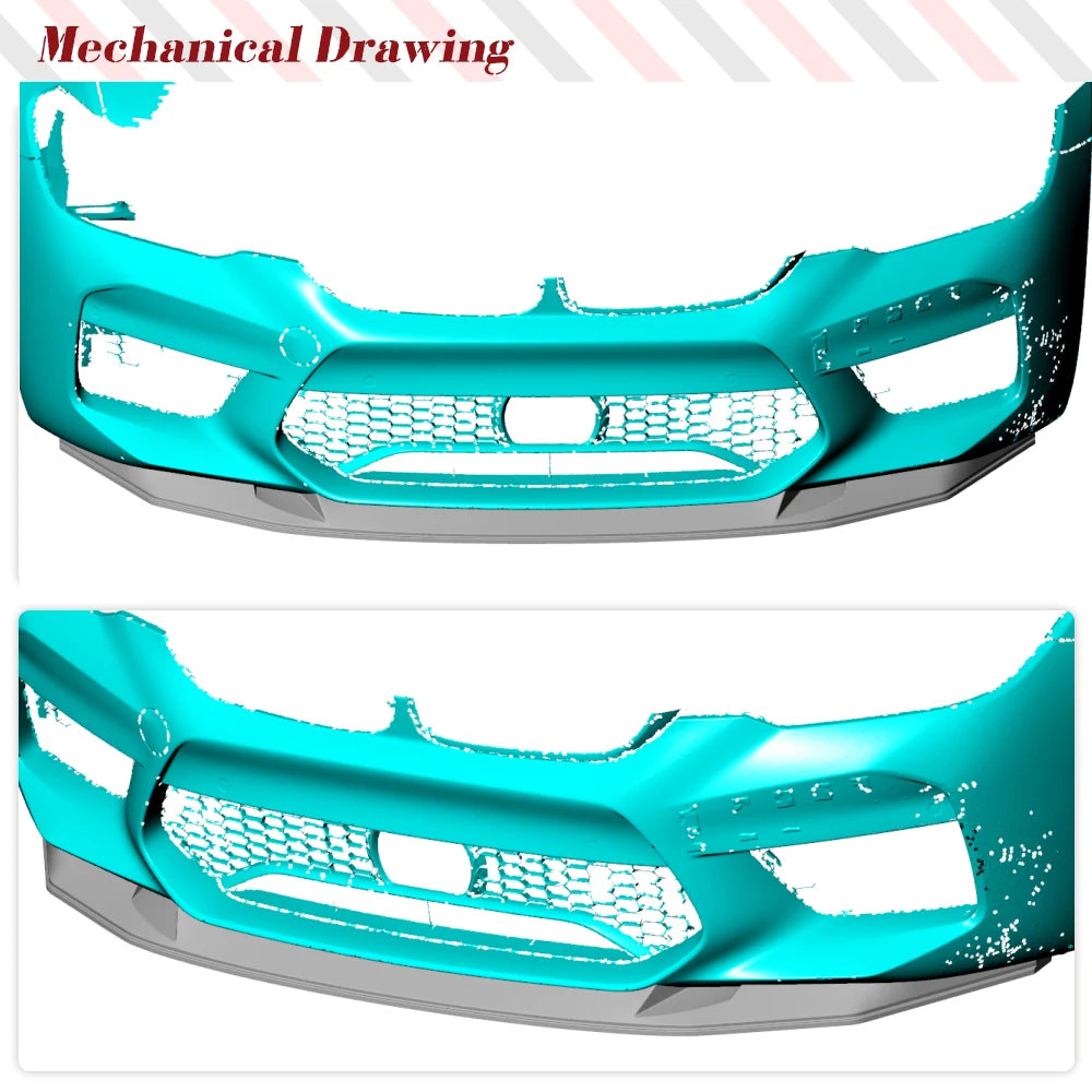 For BMW 5 Series F90 M5 Carbon Fiber Frp Front Lip Spoiler