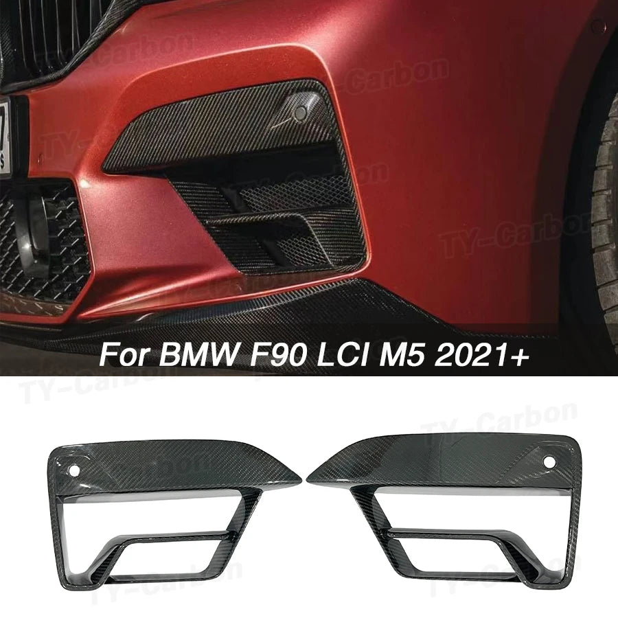 For BMW F90 M5 Lci 2021+ Set Front Fog Air Vent Bodykits Trims
