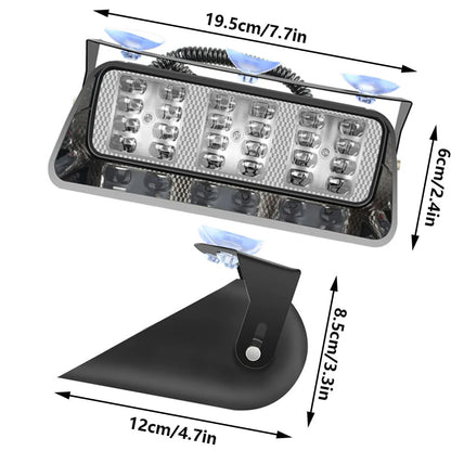 For Most Vehicles Dash Strobe Fit Interior Windshield Mounting