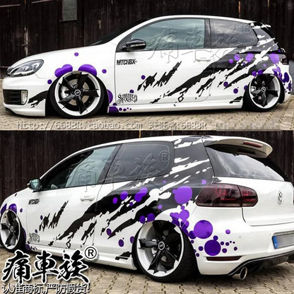 For VW Golf 6 Golf7 Exterior Stickers Body Modification Racing