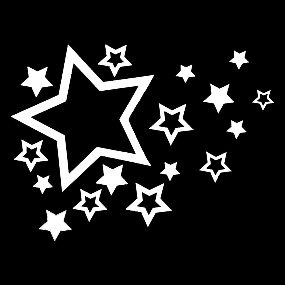 12CM Fashion Shooting Stars Vinyl Sticker Bumper Decorate