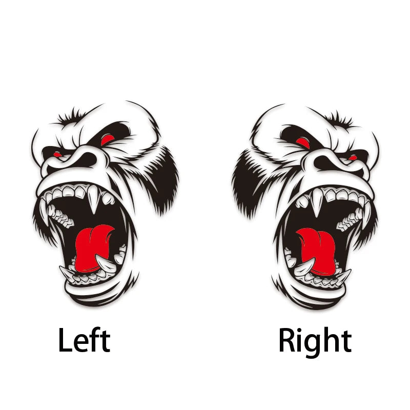 Cool Gorilla King Kong Design Side Door Sticker Decal