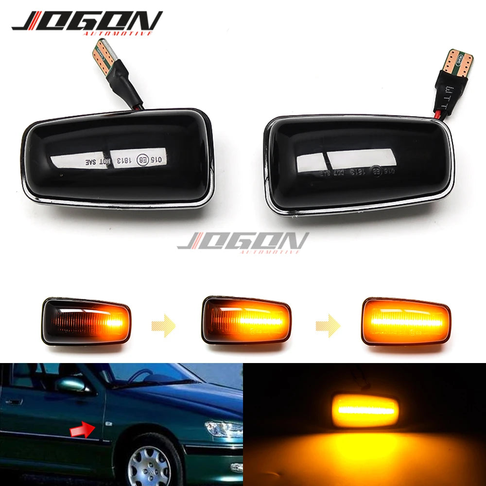 For Peugeot 406 106 306 806 Dynamic Turn Signal Side Marker