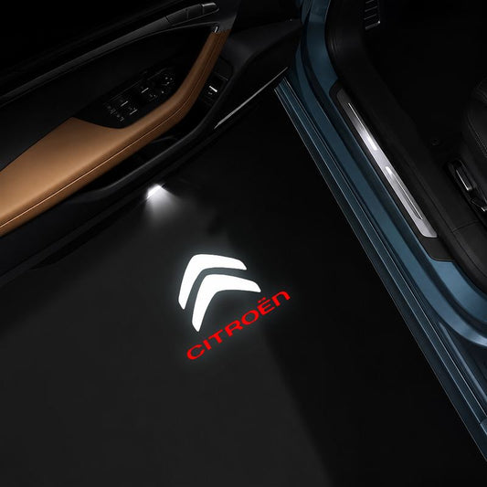 AutoGlim Citroen Compatible Car Door Puddle Lights - product main image