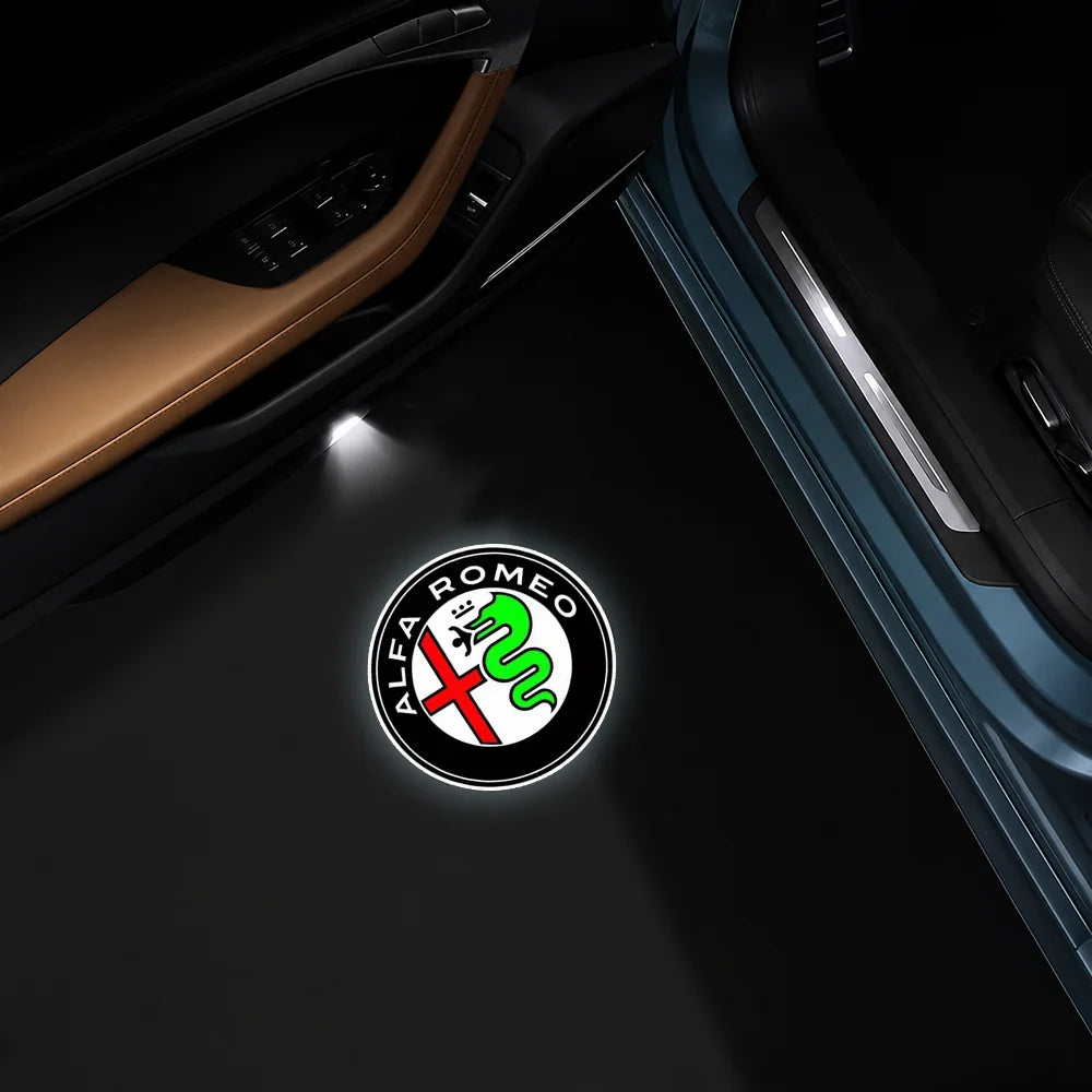 AutoGlim Alfa Romeo Compatible Car Door Puddle Lights - product main image