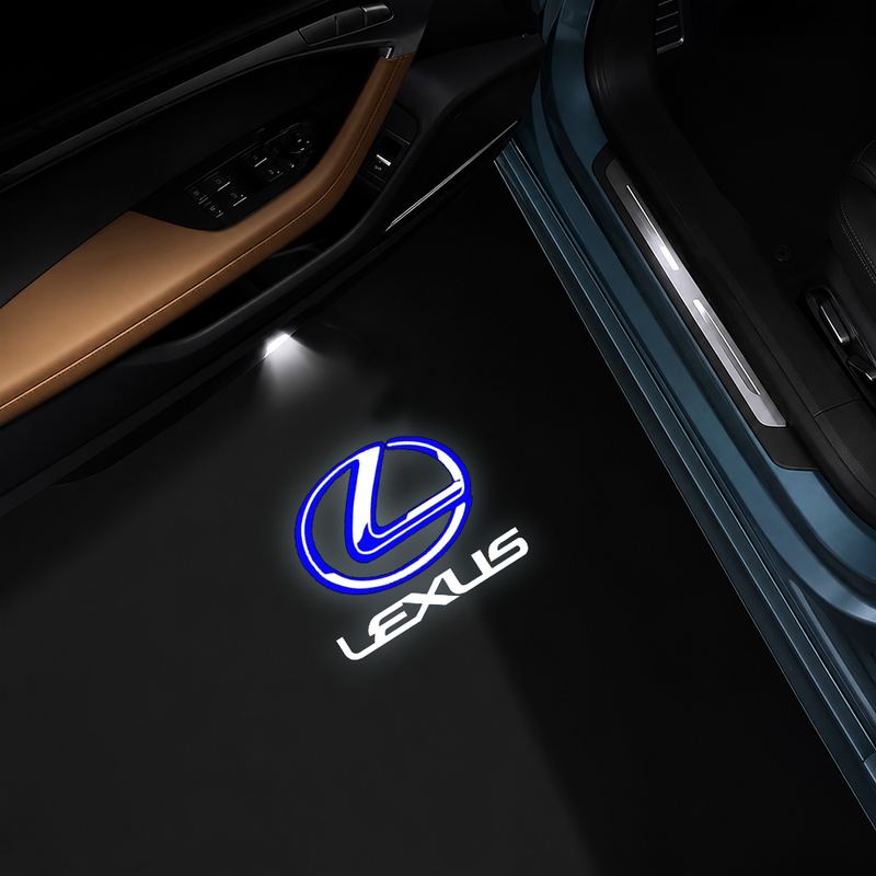 AutoGlim Lexus Compatible Car Door Puddle Lights - angle view