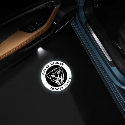 AutoGlim Jaguar Compatible Car Door Puddle Lights - angle view