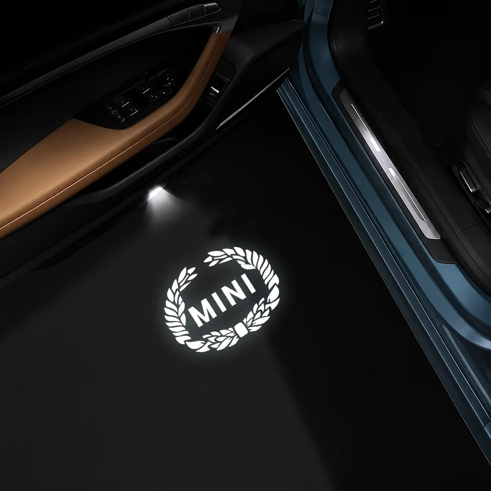 AutoGlim MINI Compatible Car Door Puddle Lights - angle view
