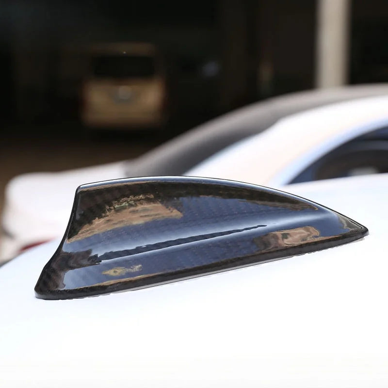 AutoGlim Premium 3D Dry Carbon Fiber Shark Fin Antenna Cover for BMW - installation guide