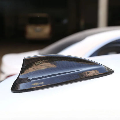 AutoGlim Premium 3D Dry Carbon Fiber Shark Fin Antenna Cover for BMW - installation guide
