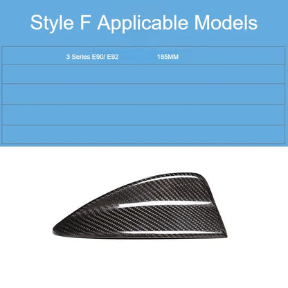 AutoGlim Premium 3D Dry Carbon Fiber Shark Fin Antenna Cover for BMW - in-car effect