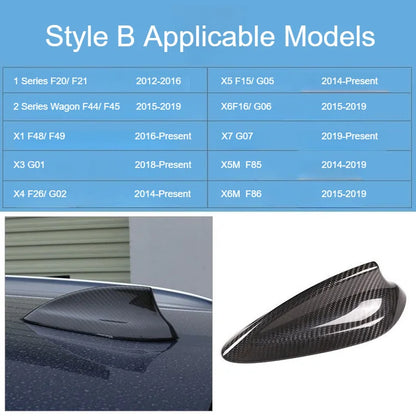 AutoGlim Premium 3D Dry Carbon Fiber Shark Fin Antenna Cover for BMW - package contents
