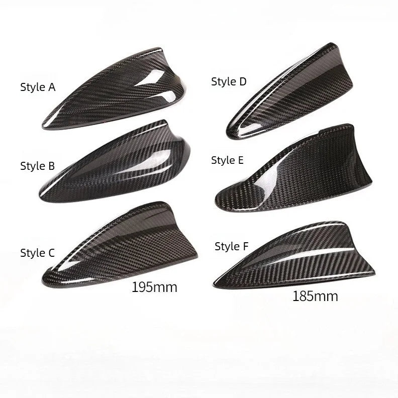 AutoGlim Premium 3D Dry Carbon Fiber Shark Fin Antenna Cover for BMW - product main image