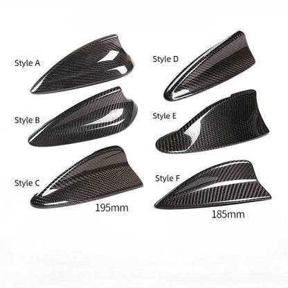 AutoGlim Premium 3D Dry Carbon Fiber Shark Fin Antenna Cover for BMW - product main image
