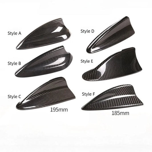 AutoGlim Premium 3D Dry Carbon Fiber Shark Fin Antenna Cover for BMW - product main image