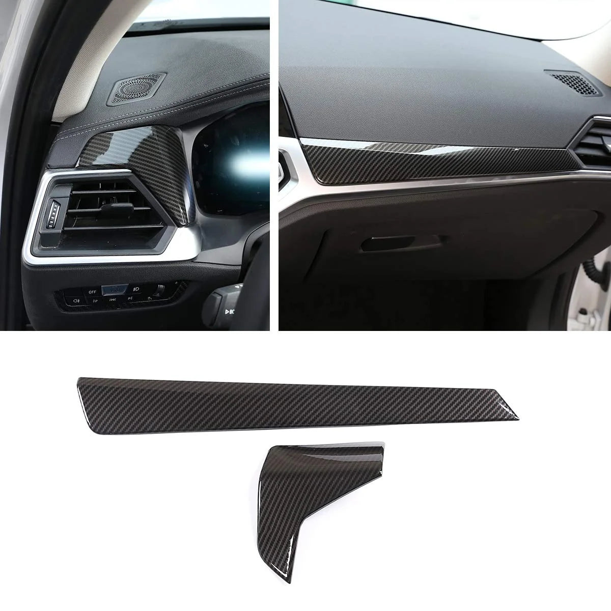 AutoGlim Real 3D Dry Carbon Fiber Dashboard Trim Cover - product main image
