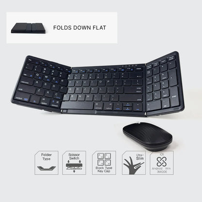 AutoGlim The Ultimate Nomadic Workspace™ | Foldable Keyboard & - size guide