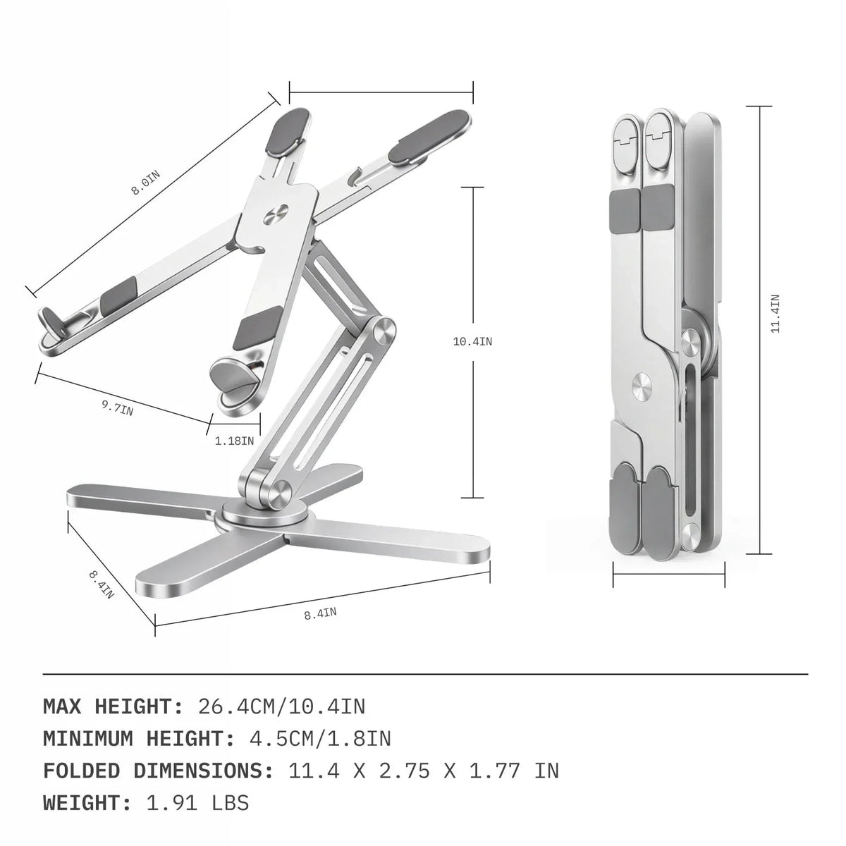 AutoGlim The Ultimate Nomadic Workspace™ | Foldable Keyboard & - color options