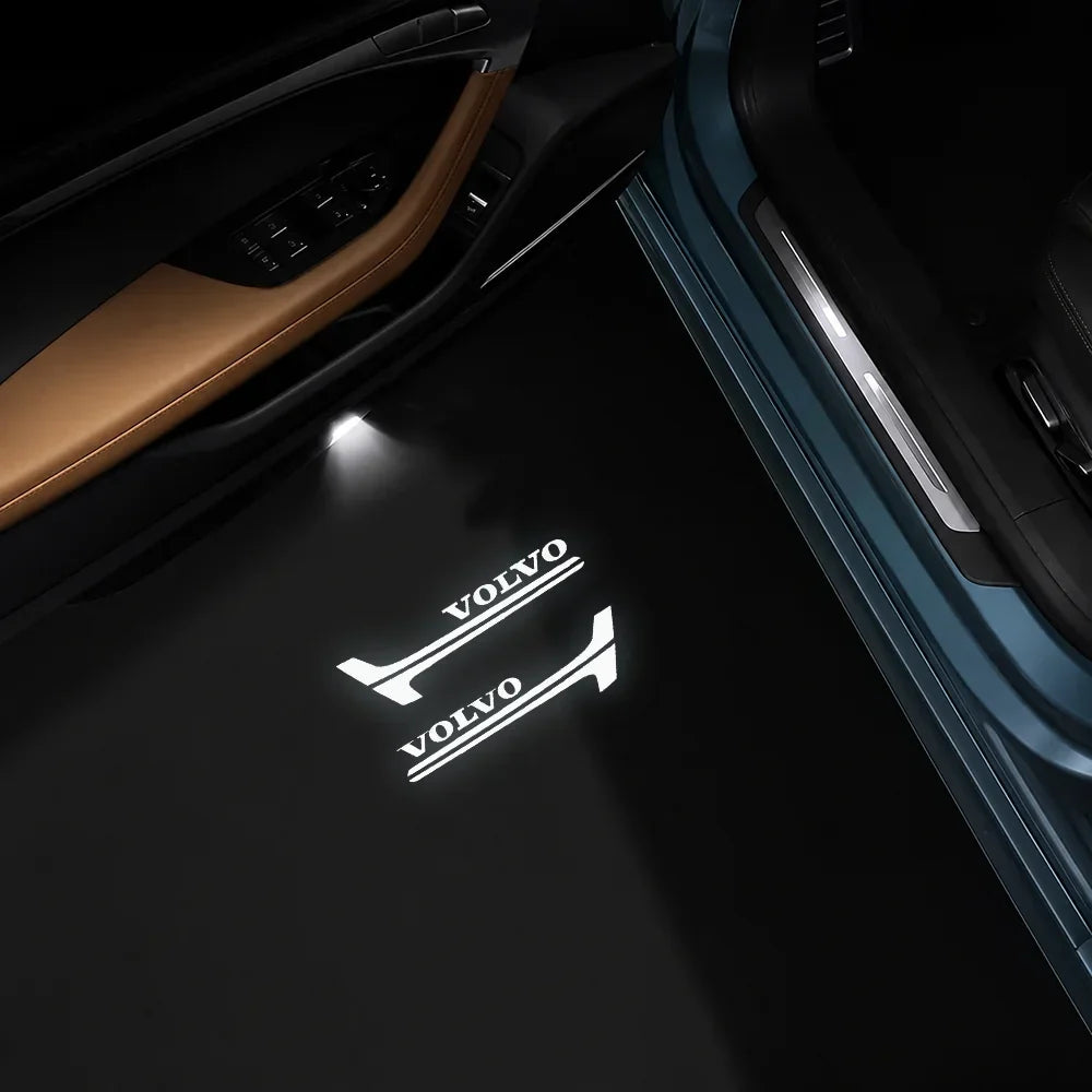 AutoGlim Volvo Compatible Car Door Puddle Lights - in-car effect